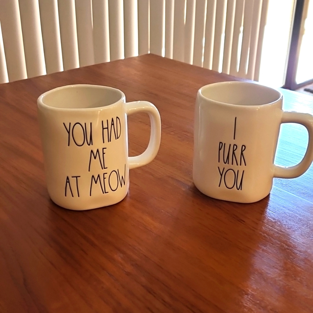 Rae Dunn Coffee Mugs, set of 2